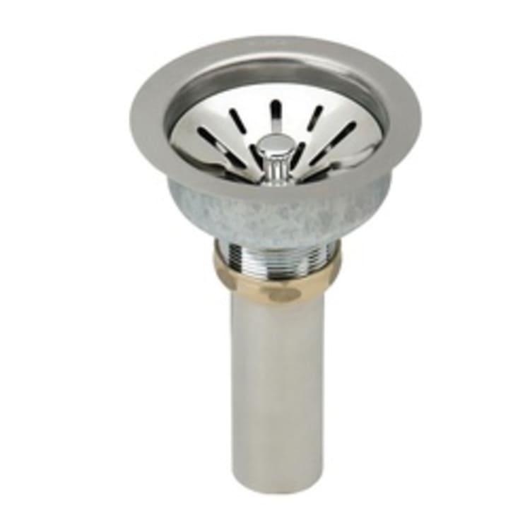 Elkay® LK99FC Deluxe Drain, 3-1/2 in Nominal, Polished Chrome, 304 Stainless Steel Drain