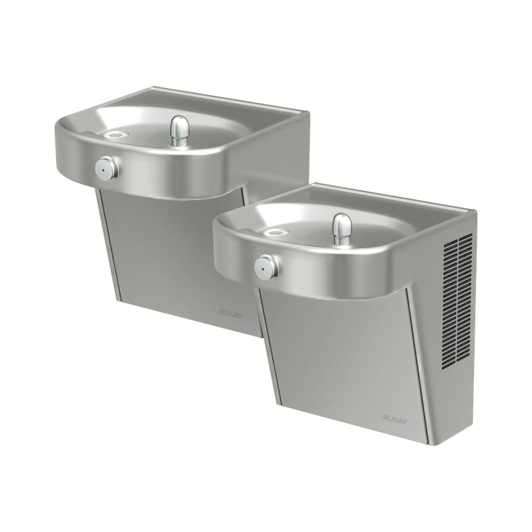 Elkay® VRCHDTL8SC Non-Filtered Bi-Level Cooler, Push Button Operation, Refrigerated Chilling, 3/8 in OD Tubing Connection, Domestic