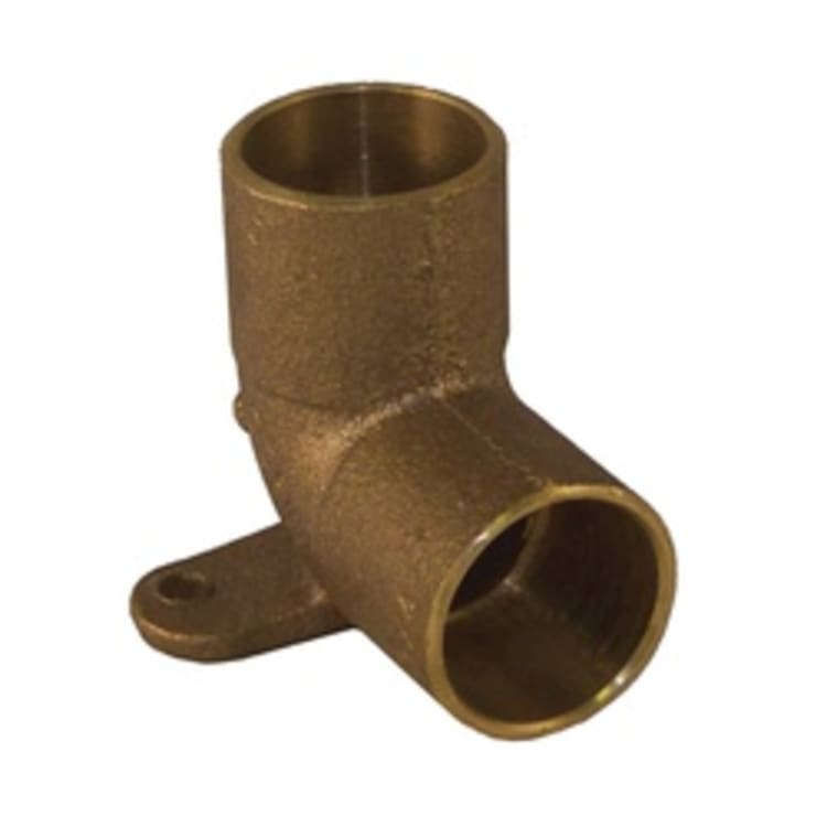 EPC 10035426 4707-5 Solder Drop-Ear 90 deg Elbow, 3/4 in, C x C, Brass