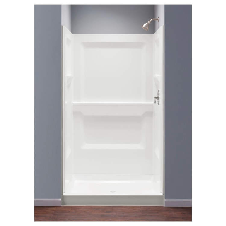 ELM® 748-34WHT 700 DURAWALL® Shower Wall, 73-1/4 in H, Fiberglass, Domestic