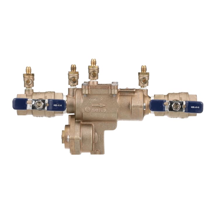 Febco® 0683002 LF860 Small Diameter Reduced Pressure Zone Assembly, 1 in, Thread, Quarter-Turn Ball Valve, Cast Copper Silicon Alloy Body