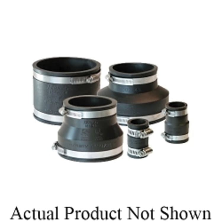 Fernco® 1006-12-8 Standard Flexible Coupling, 12 x 8 in Nominal, Concrete x Cast Iron/Copper/Lead/Plastic/Steel End Style