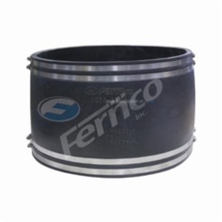 Fernco® 1056-1515 Flexible Pipe Coupling, 15 in Nominal, Cast Iron/Plastic End Style, PVC, Domestic