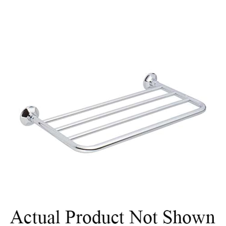 Ginger® 640B/PC Mounting Kit, For Use With Empire Model XX40-20, XX40-24, XX43-20, XX43-24 and XX43S-24 Hotel Shelf Frame, Solid Brass, Polished Chrome
