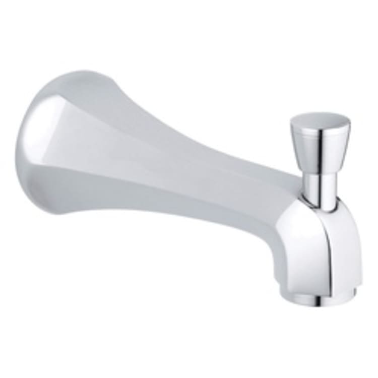 GROHE 13199000 Tub Spout With Flow Control and Diverter, 13.2 gpm, StarLight® Polished Chrome, Import