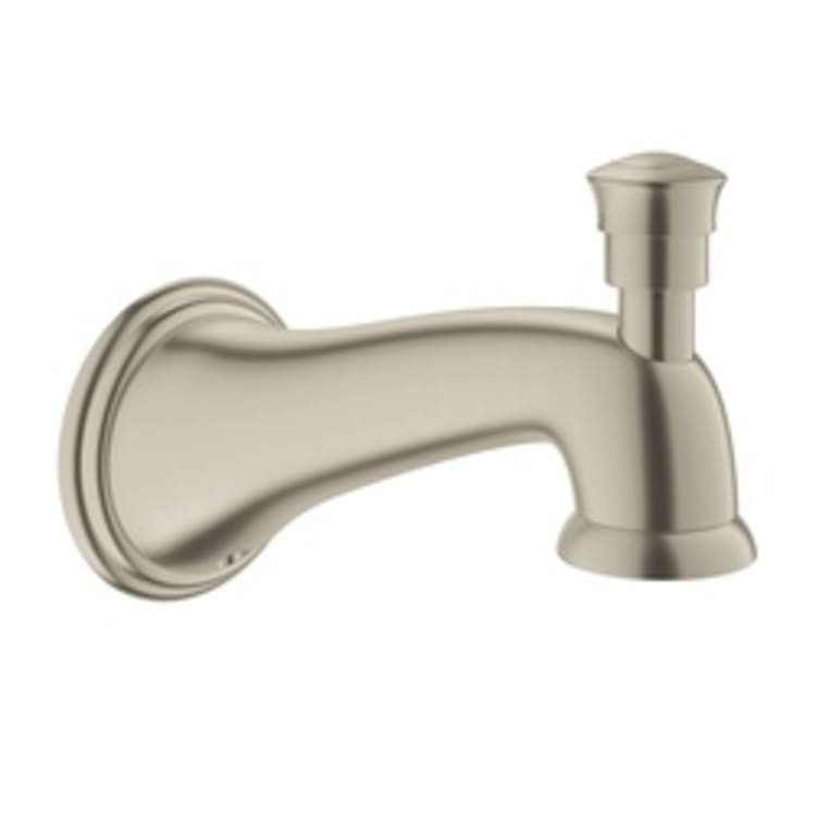 GROHE 13338EN0 Parkfield™ Tub Spout, 6-1/8 in L x 3-1/4 in H, 3/4 in FNPT Connection, Brass, Brushed Nickel, Import