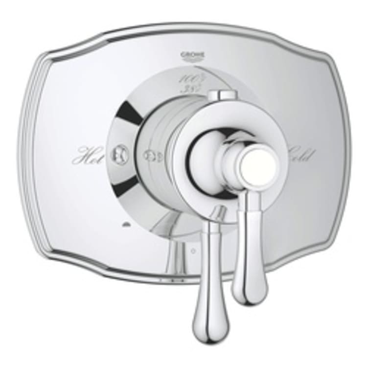 GROHE 19825000 Grohtherm 2000 Authentic 2-Function Trim, 3.2 to 6.3 gpm Shower, Hand Shower Yes/No: No, StarLight® Chrome Plated