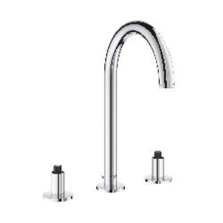 GROHE 20069003 20069_3 Atrio® M-Size Widespread Bathroom Faucet, Residential, 1.2 gpm Flow Rate, 7-1/2 in H Spout, 5-1/2 to 13-3/8 in Center, StarLight® Polished Chrome, 2 Handles