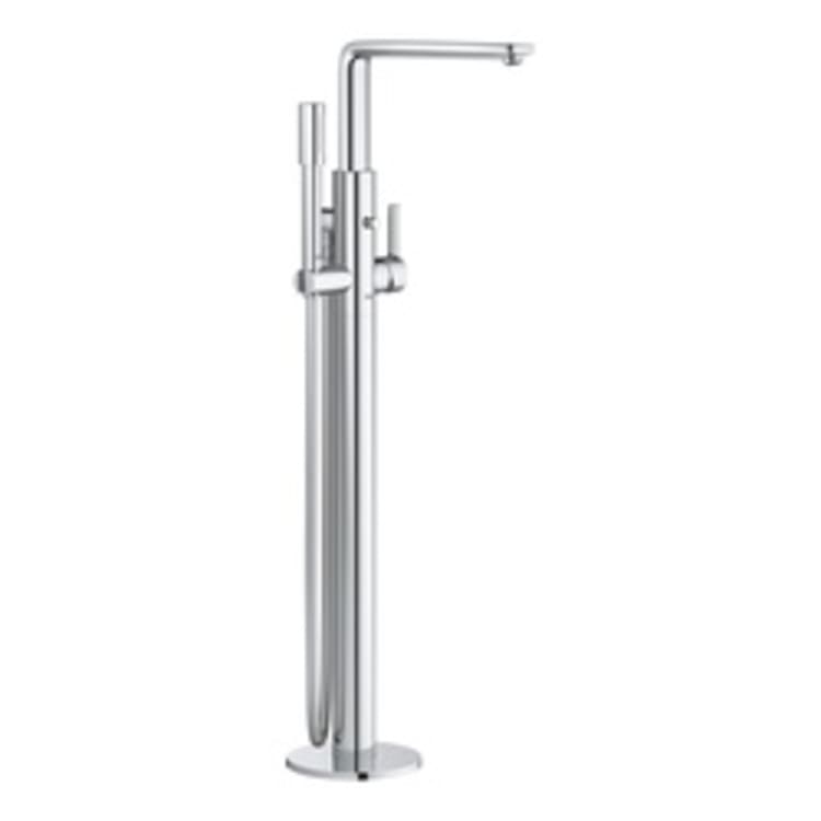 GROHE 23792001 Free Standing Ohm Bathtub Faucet, 1.75 gpm, StarLight® Polished Chrome, 1 Handles, Import