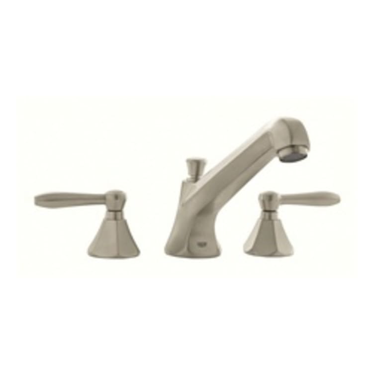 GROHE 25076EN0 Somerset Bathtub Faucet, 13.2 gpm, 6-5/8 in H Spout, Brushed Nickel, 2 Handles, Import