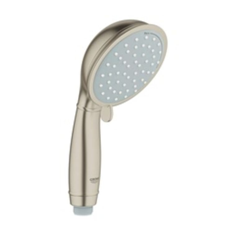 GROHE 26048EN0 New Tempesta® Rustic 100 Hand Shower, (2) 4 in Dia Shower Head, 2 gpm, Slide Bar: No, Brushed Nickel, Import