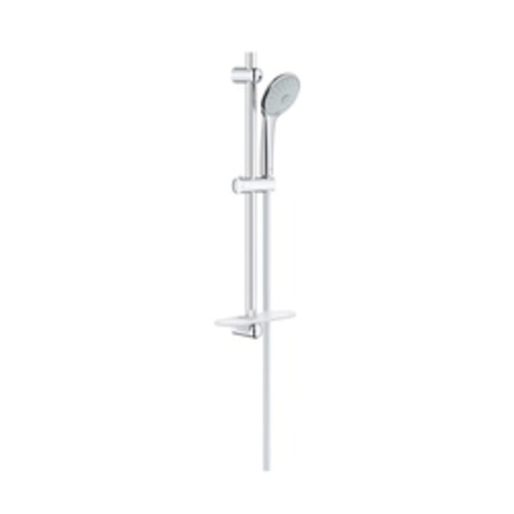 GROHE 27243001 Euphoria 110 Massage Shower Set, 4-1/2 in Dia, 2.5 gpm, 69 in L Hose, G-1/2, Slide Bar: Yes, Chrome Plated, Import