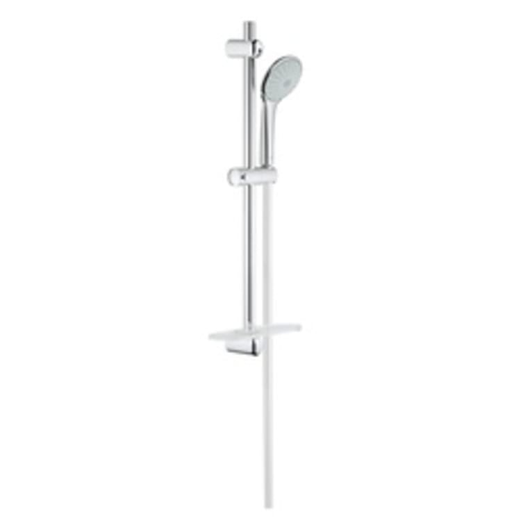 GROHE 2726600E Euphoria 110 Mono Shower Set, 4-5/16 in Dia, 1.5 gpm Flow Rate, 69 in L Hose, G-1/2 Connection, Polished Chrome, Import