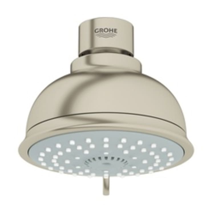 GROHE 27610EN0 New Tempesta® Rustic 100 Shower Head, 2.5 gpm, 4 Sprays, Wall Mount, 3-15/16 in Dia Head, Import