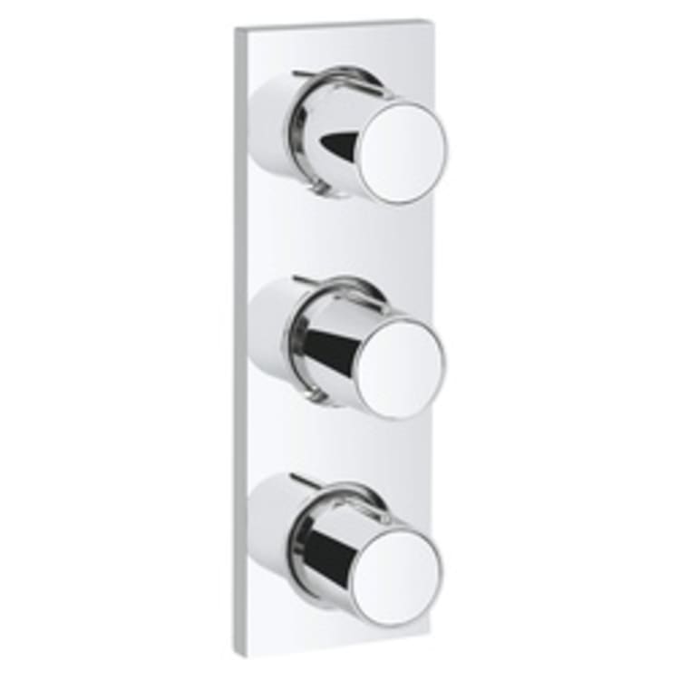 GROHE 27625000 Grohtherm F Triple Volume Control Trim, Chrome Plated