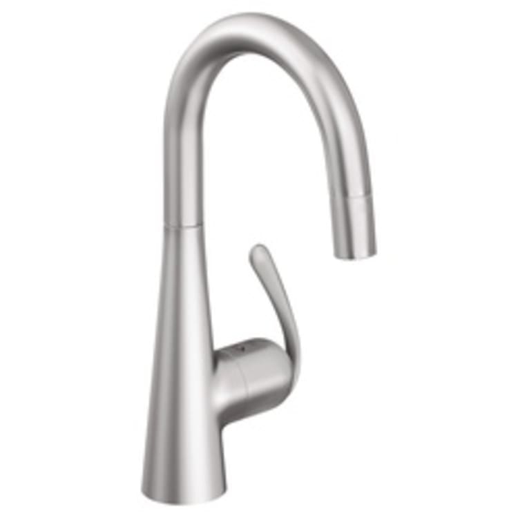 GROHE 32283SD0 Ladylux™ Kitchen Prep Sink Faucet, 1.75 gpm, 1 Faucet Hole, RealSteel®, 1 Handle, Import, Residential