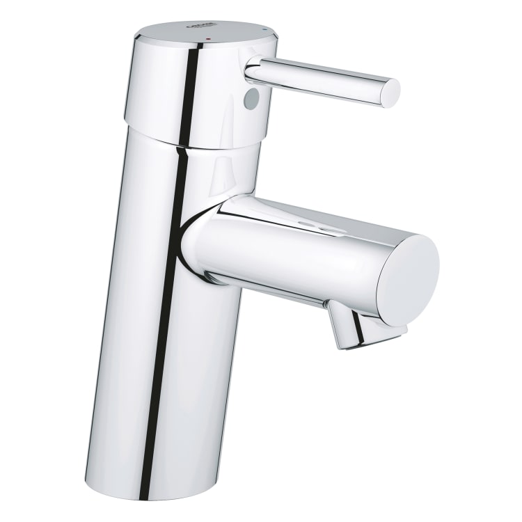 GROHE 3427100A Concetto Small Centerset Lavatory Faucet Without Pop-Up, 1.2 gpm, 2-9/16 in H Spout, 1 Handle, 1 Faucet Hole, StarLight® Chrome, Import