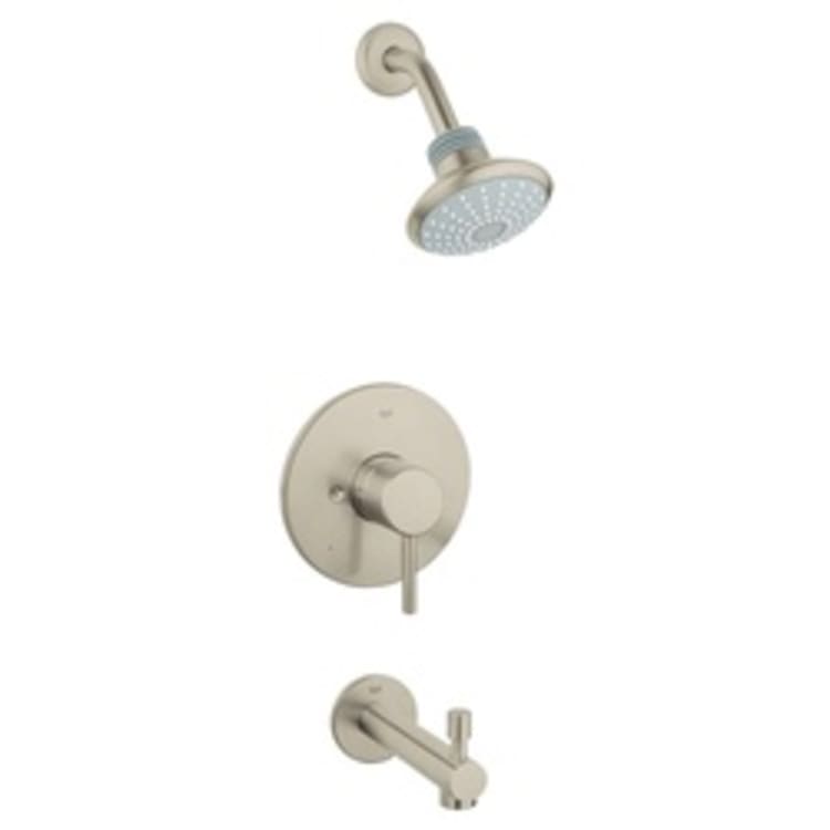 GROHE 35009EN1 Concetto Valve Bathtub/Shower Combo Faucet, 2.5 gpm Shower, Brushed Nickel