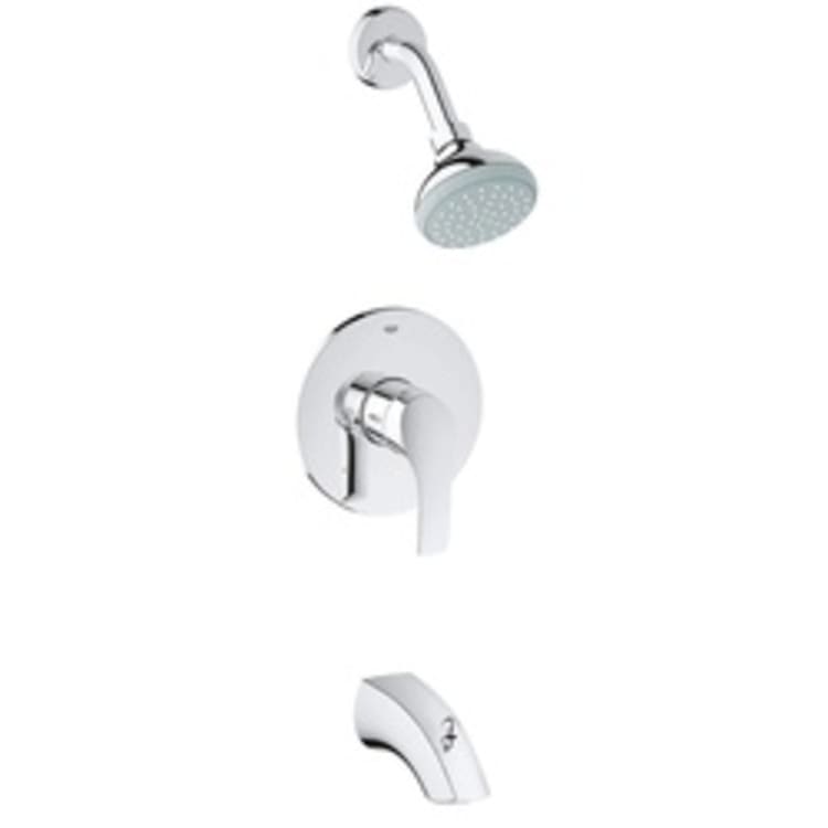 GROHE 35012002 Eurosmart® Valve and Bath Combination, 1.75 gpm Shower, Hand Shower Yes/No: Yes, Chrome Plated