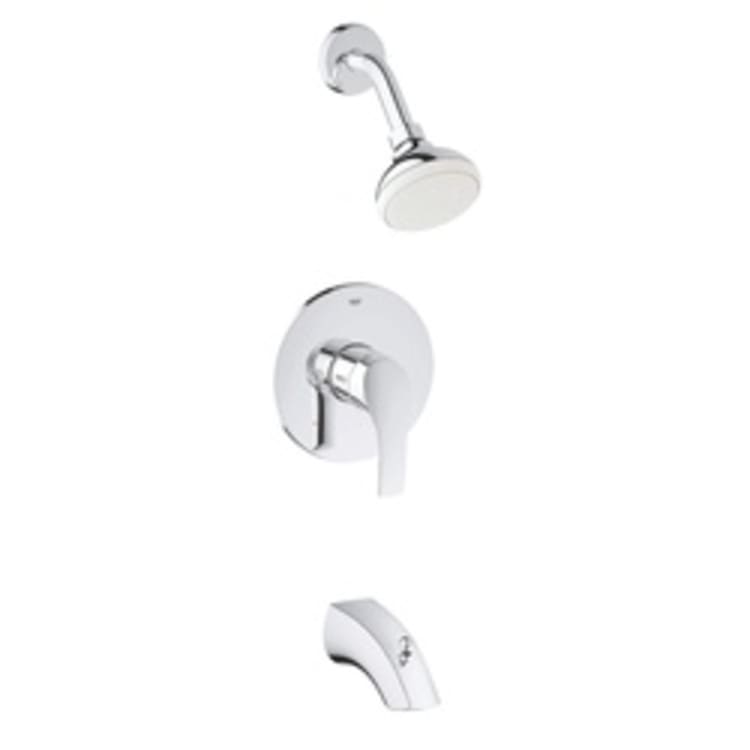 GROHE 3501220A Tub/Shower Combo, 1.75 gpm Shower, StarLight® Polished Chrome