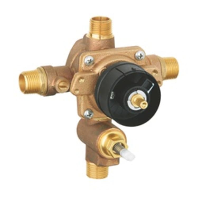 GROHE 35016000 Grohsafe™ Pressure Balance Rough-In Valve, 1/2 in C/NPT Inlet x 1/2 in C/NPT Outlet, 5.8 gpm, Brass Body, Import