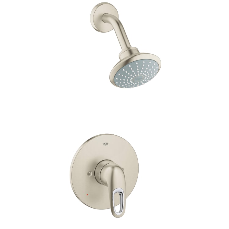 GROHE 35060EN3 Shower Combo Faucet, 2 gpm Shower, Hand Shower Yes/No: No, StarLight® Brushed Nickel