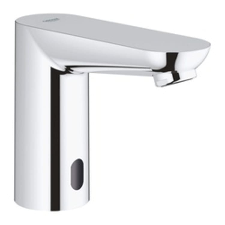 GROHE 36314000 Euroeco Cosmopolitan E Bathroom Faucet Without Handle, 0.35 gpm, StarLight® Chrome, Lithium Battery, Import, Commercial