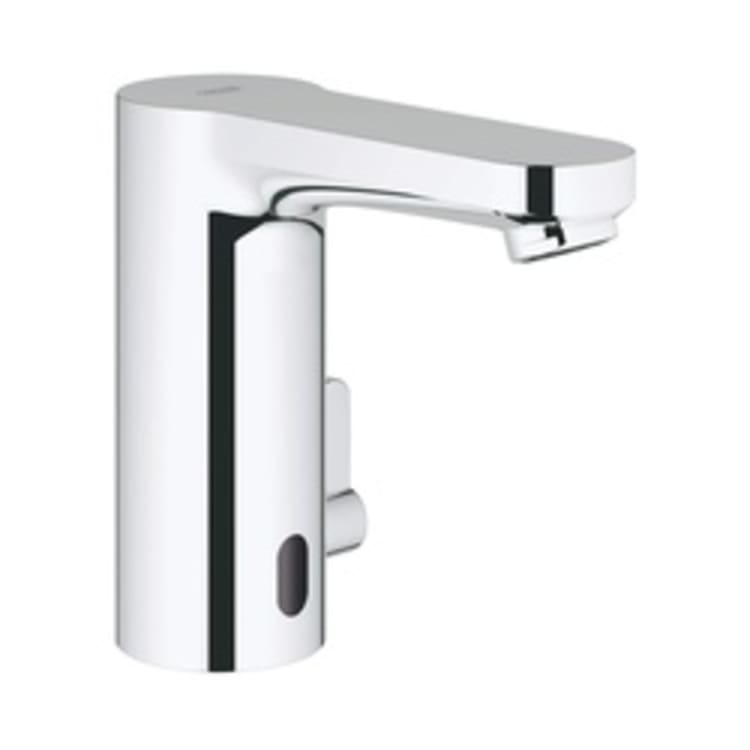 GROHE 36328000 Eurosmart Cosmopolitan Touch Free Electronic Faucet With Temperature Control Lever, 0.35 gpm, Chrome Plated, Lithium Battery, Import