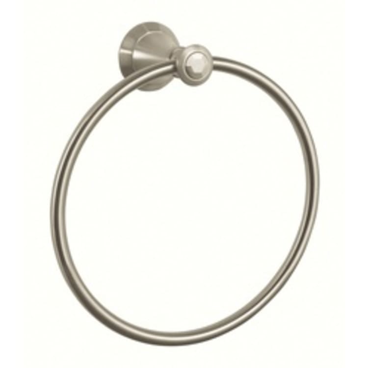 GROHE 40222EN0 Kensington Towel Ring, 7-7/8 in Dia Ring, 2-3/4 in OAD x 8-5/8 in OAH, Metal, Import