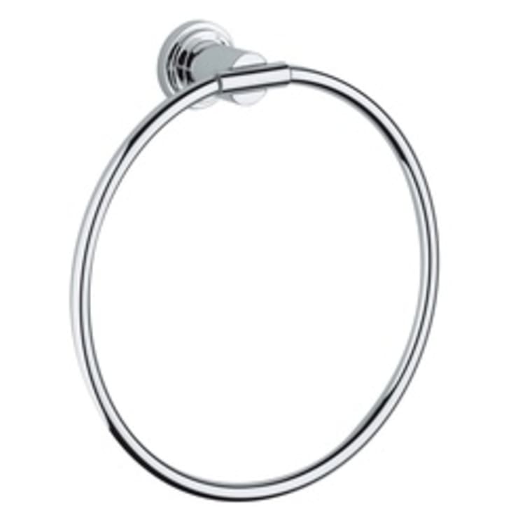 GROHE 40307000 Atrio Towel Ring, 198 mm Dia Ring, 52 mm OAD, Metal, Import