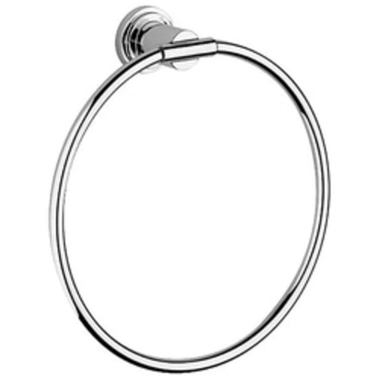 GROHE 40307EN0 Atrio Towel Ring, 7-7/8 in Dia Ring, 2-13/16 in OAD x 8-5/8 in OAH, Metal, Import