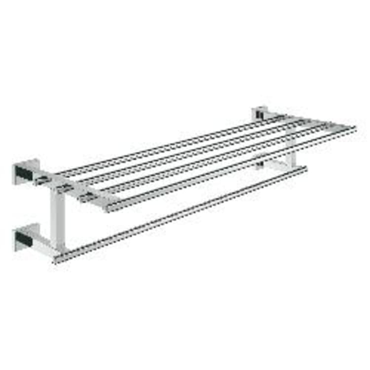 GROHE 40512001 Multi-Towel Rack, Essentials Cube, 23-5/8 in L, Import