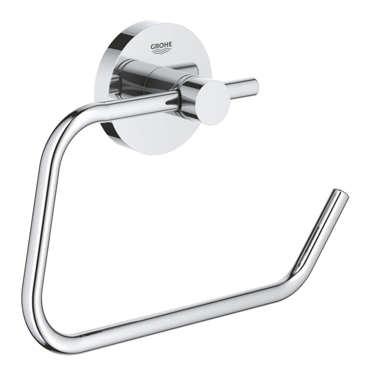 GROHE 40689001 Essentials Toilet Paper Holder, 119 mm H, Metal, Polished Chrome, Import