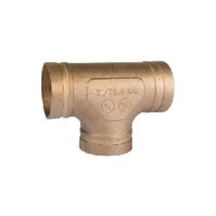 Gruvlok® 1330012230 FIG 619 CTS Tee, 6 in, Grooved, Copper