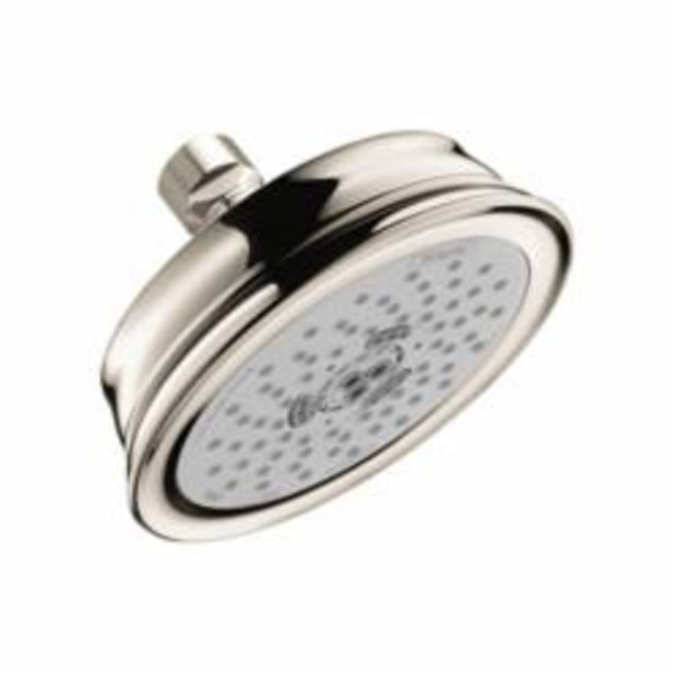 Hansgrohe 04070830 Croma C 100 3-Jet Shower Head, (3) Full/Intense Turbo/Pulsating Massage Spray, 2.5 gpm Maximum, Round Head, Wall Mount