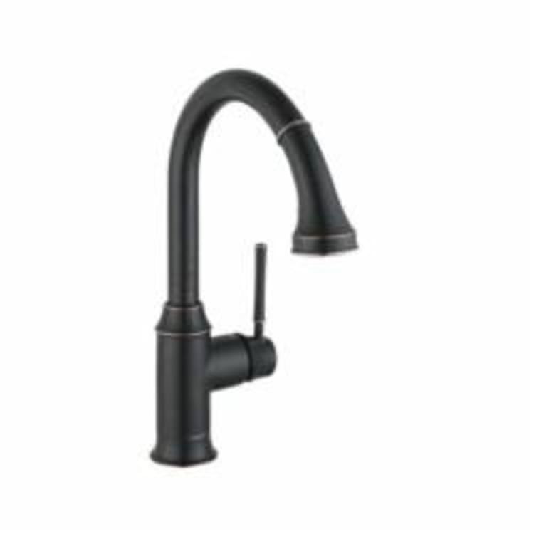 Hansgrohe 04215920 Pull Down Kitchen Faucet, Talis C, 1.75 gpm Flow Rate, Rubbed Bronze, 1 Handles, 1 Faucet Holes, Function: Traditional, Residential