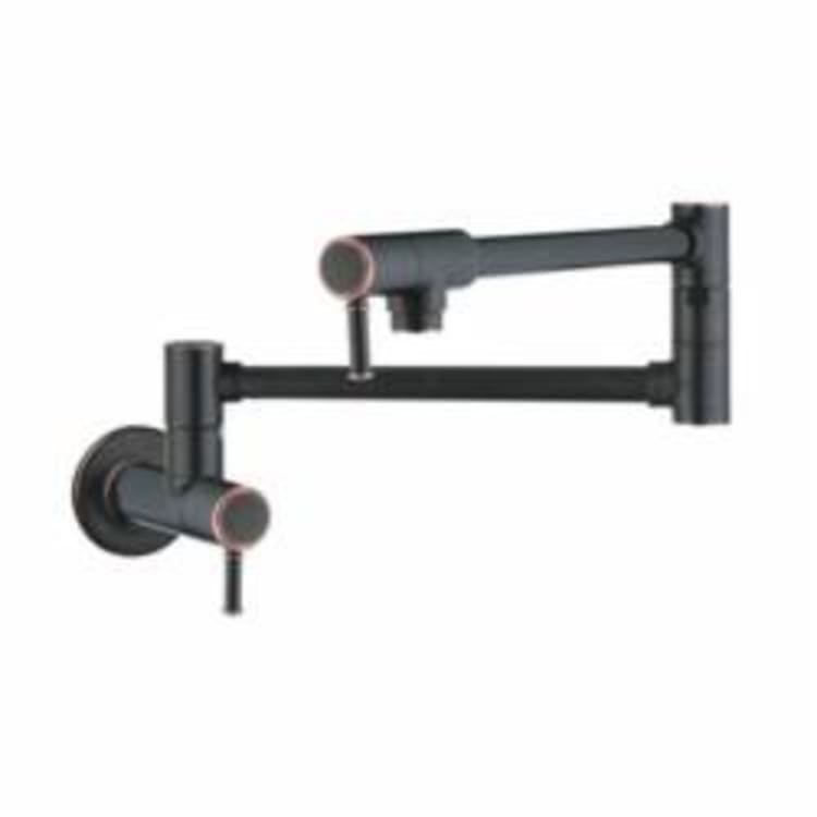 Hansgrohe 04218920 Pot Filler, Talis C, Residential, 2.5 gpm Flow Rate, 180 deg Swivel Spout, Rubbed Bronze, 2 Handles