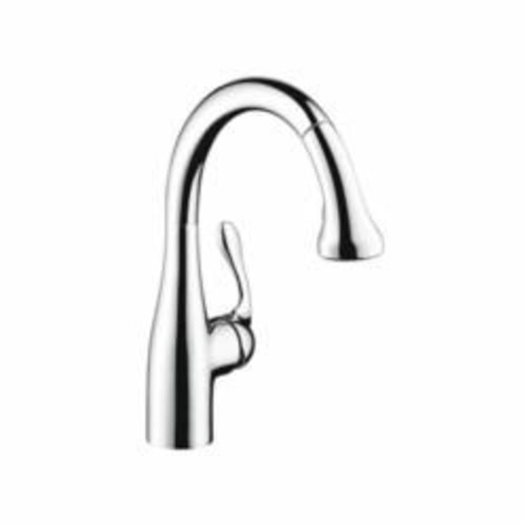 Hansgrohe 04297000 Allegro E Gourmet Pull-Down Prep Kitchen Faucet, 1.75 gpm, 1 Handle, Chrome Plated, Residential