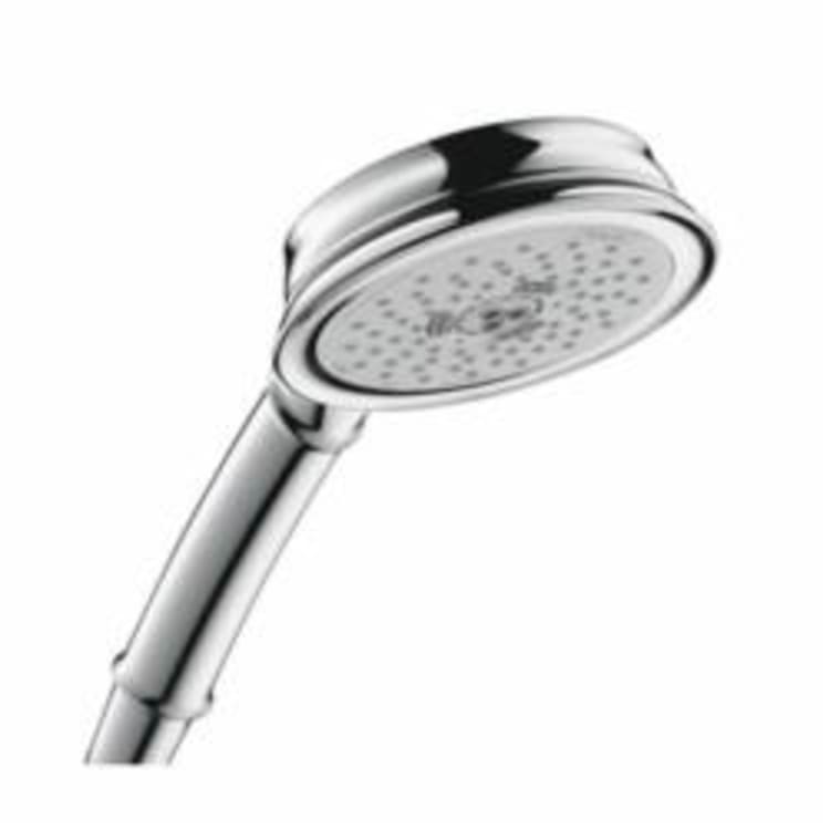 Hansgrohe 04334000 Croma C 100 3-Jet Hand Shower, 2 gpm, 3 Sprays, 4-1/2 in Dia Head, 1/2 in