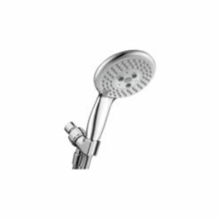 Hansgrohe 04517000 Raindance E 100 AIR 3-Jet Hand Shower Set, 2 gpm, 3 Sprays, 4-3/8 in Dia Head, 1/2 in, Domestic