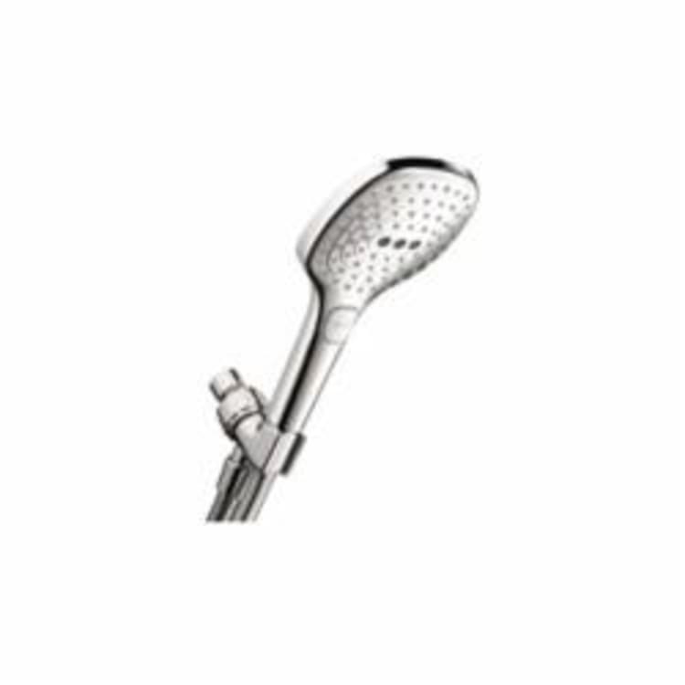 Hansgrohe 04520000 Raindance Select E 120 AIR 3-Jet Hand Shower Set, 2 gpm, 3 Sprays, 4-3/4 in Dia Head, 1/2 in