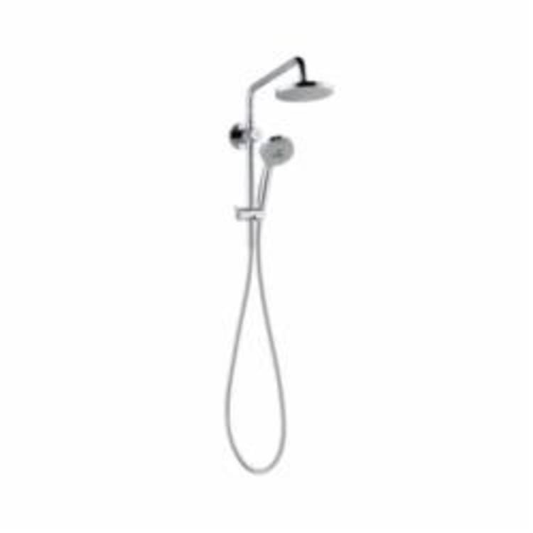 Hansgrohe 04526000 Croma SAM Set Plus 160 Shower Set, 6-1/4 in Dia Head, 1 Shower Head, 2 gpm, Full Spray, Slide Bar: No, Chrome Plated