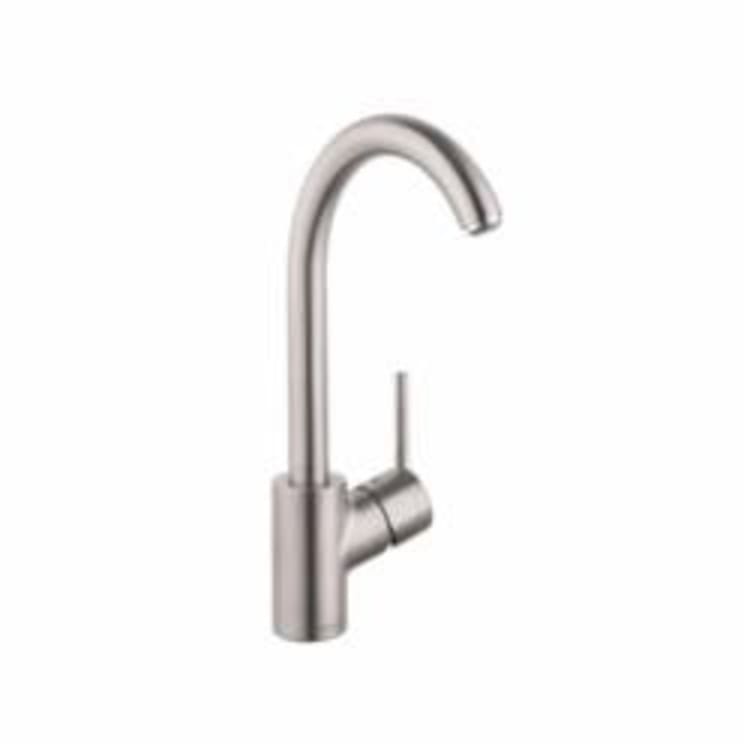 Hansgrohe 04870800 Talis S Kitchen Faucet, 1.5 gpm, 1 Faucet Hole, Steel Optic, 1 Handle, Residential