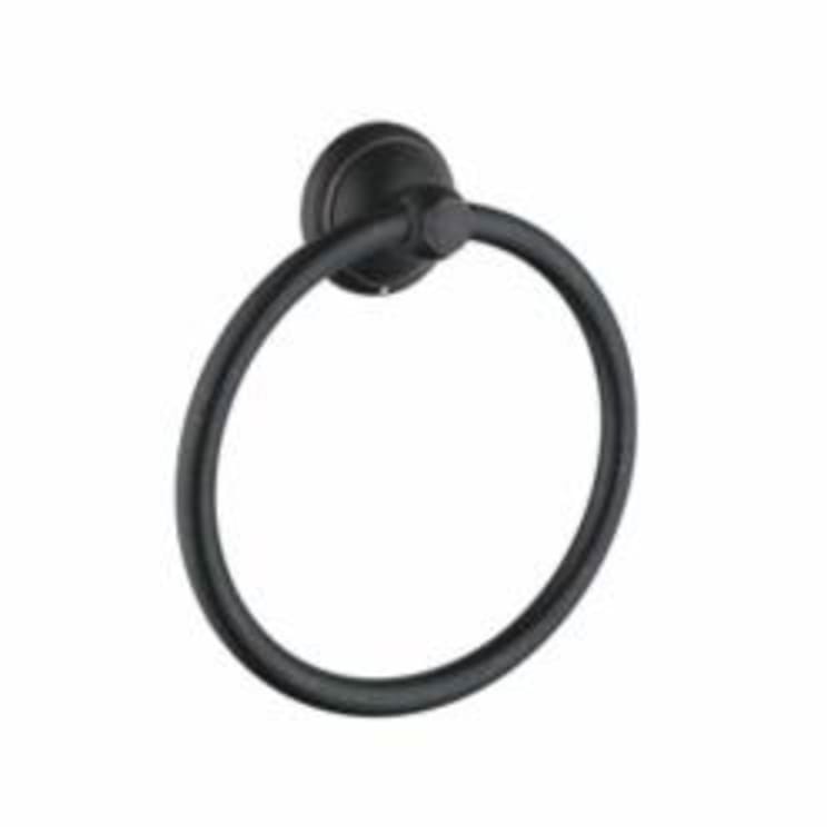 Hansgrohe 06095920 Wall Mount C Towel Ring, 7 in Dia Ring, 2 in OAD, Solid Brass