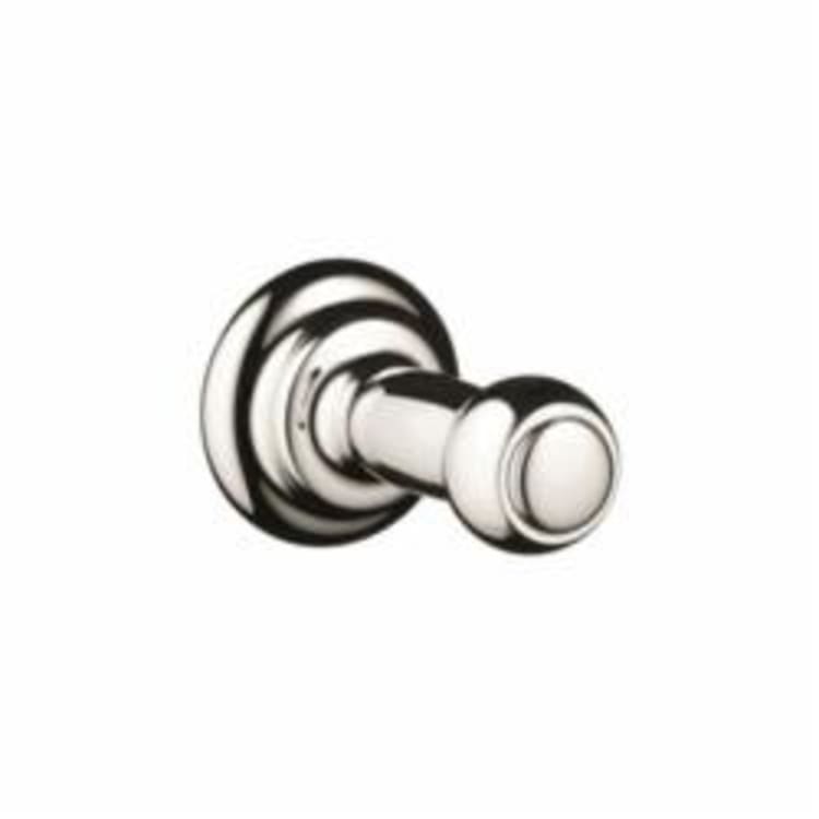 Hansgrohe 06099830 C Robe Hook, 1 Hook, 2-9/16 in OAD, Solid Brass