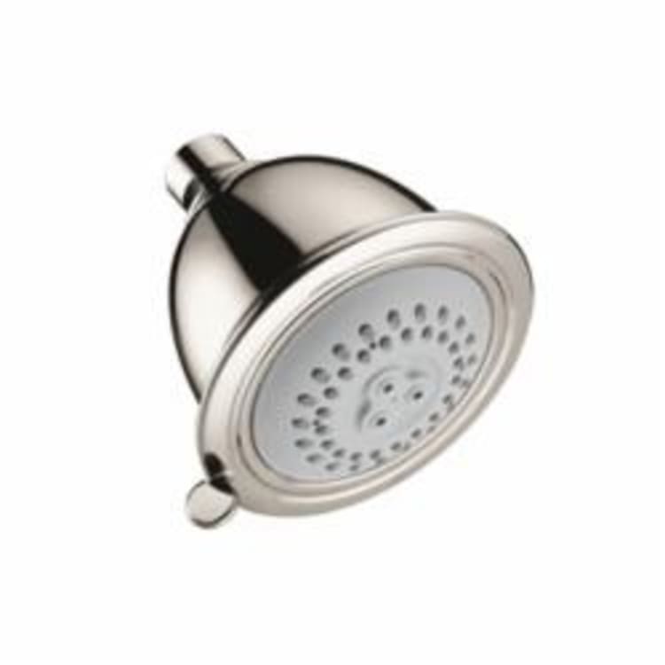 Hansgrohe 06126830 Croma C 75 2-Jet Shower Head, (2) Full/Massage Spray, 2.5 gpm Maximum, Round Head, Wall Mount