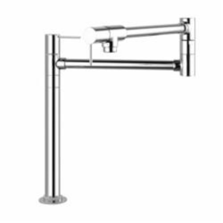 Hansgrohe 10860001 Axor Starck Pot Filler Stand, 2.5 gpm, Chrome Plated, 2 Handles, Residential