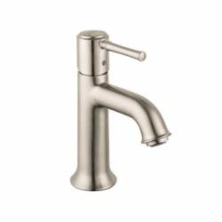Hansgrohe 14111821 Bathroom Faucet, Talis C, Commercial, 1.2 gpm Flow Rate, 3 in H Spout, 1 Handles, Pop-Up Drain, 1 Faucet Holes, Brushed Nickel, Function: Traditional