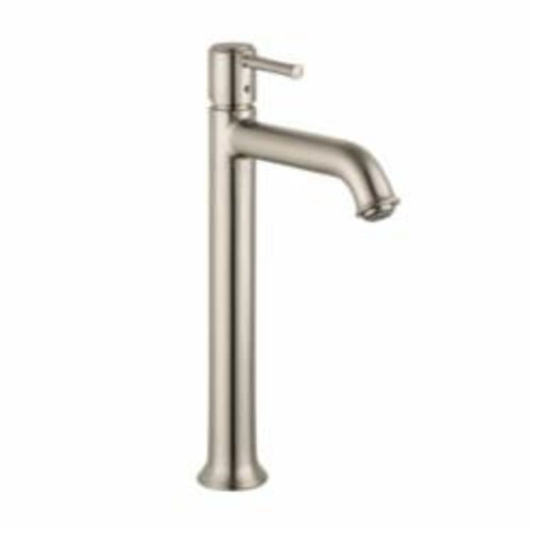 Hansgrohe 14116821 Talis C Tall Bathroom Faucet, 1.2 gpm, 8-7/8 in H Spout, 1 Handle, Pop-Up Drain, 1 Faucet Hole, Brushed Nickel, Commercial