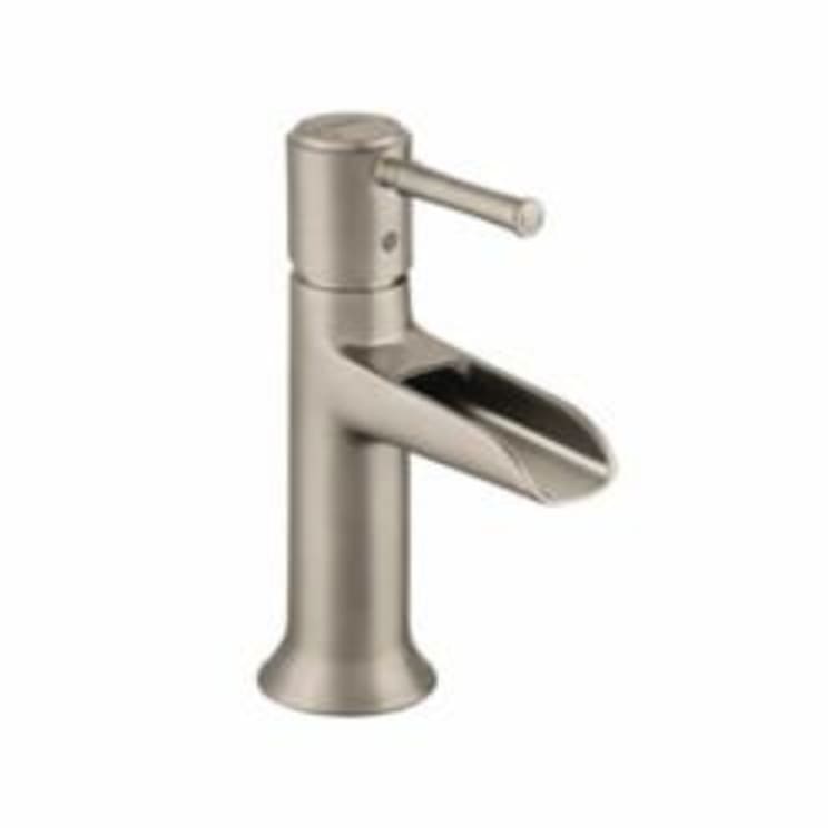 Hansgrohe 14127821 Talis C Bathroom Faucet, 1.2 gpm, 3-3/8 in H Spout, 1 Handle, Pop-Up Drain, 1 Faucet Hole, Brushed Nickel, Commercial